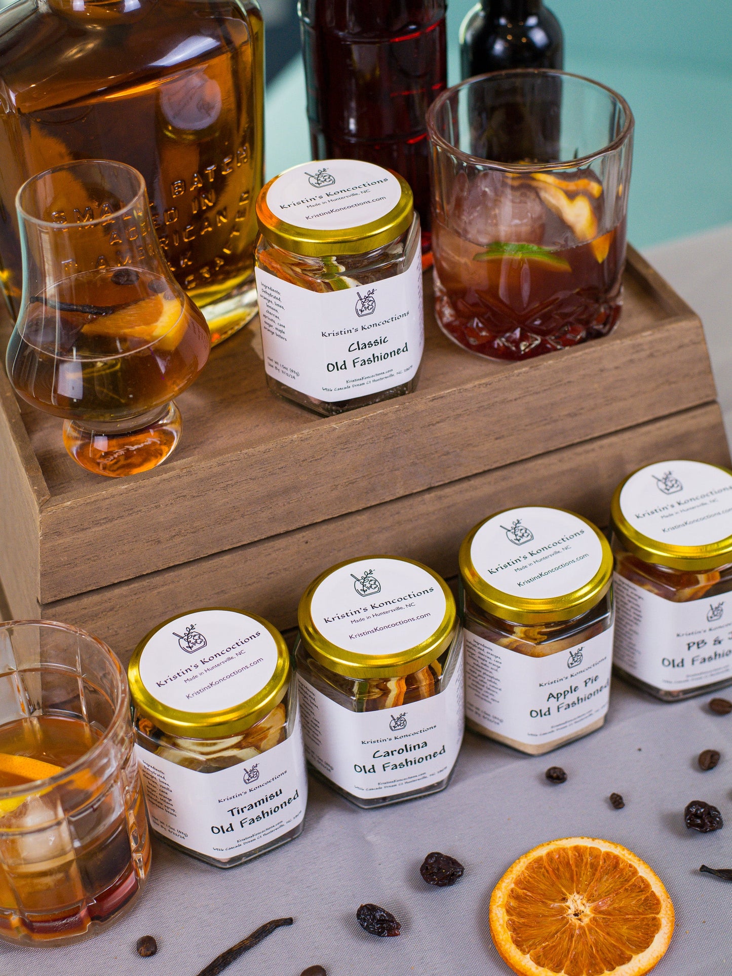 Old Fashioned Cocktail Kit – Handmade Infusion Gift Set for Whiskey Lovers