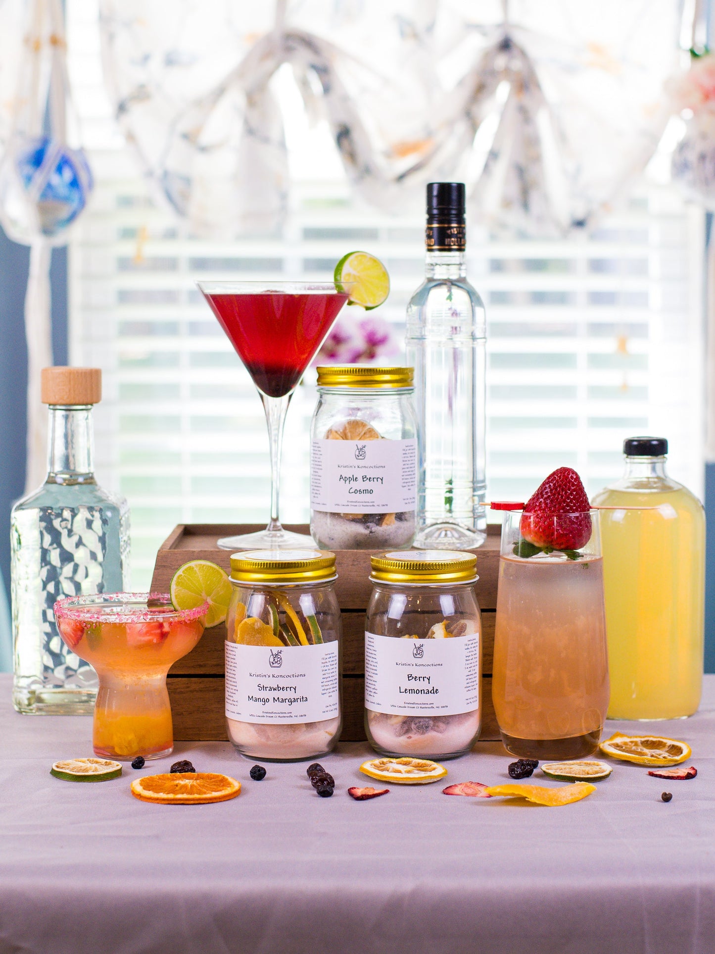 Summer Cocktail Kit Gift Set – 3-Jar Infusion Bundle for Cocktail Lovers
