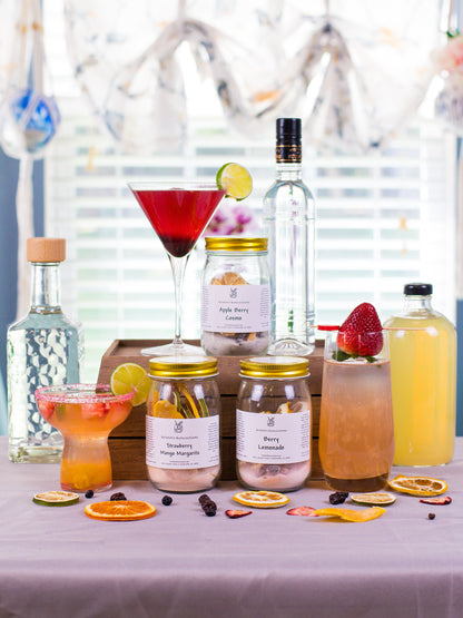Summer Cocktail Kit Gift Set – 3-Jar Infusion Bundle for Cocktail Lovers
