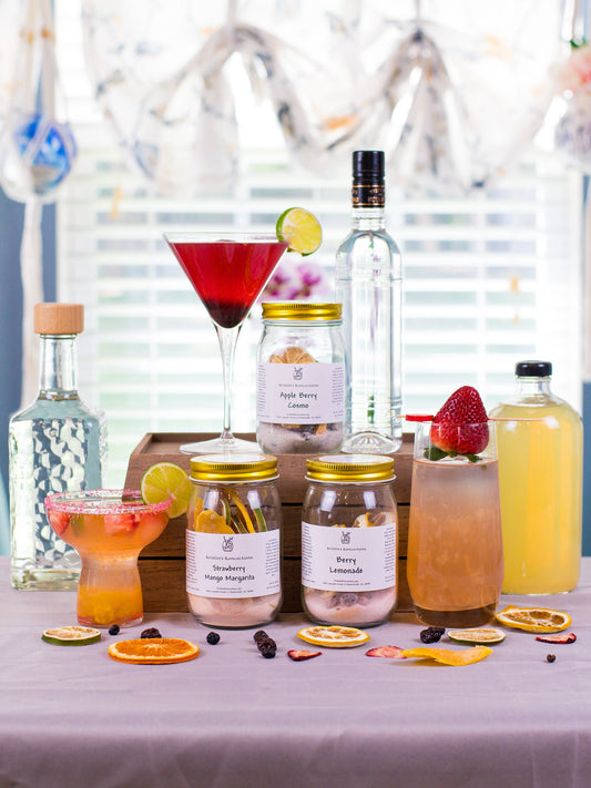 Summer Cocktail Kit Gift Set – 3-Jar Infusion Bundle for Cocktail Lovers