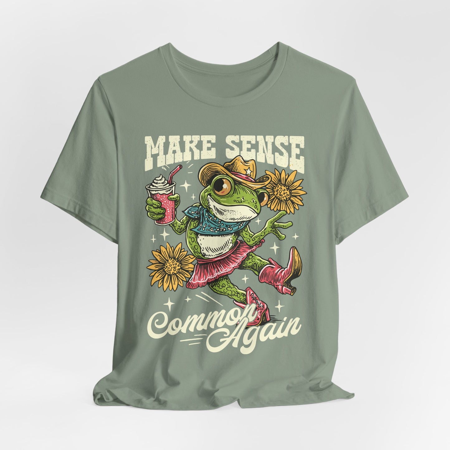 Make Sense Common Again Frog T-Shirt