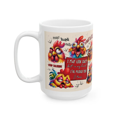 Funny Rooster Mug    (11oz/15oz)