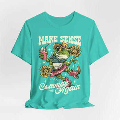 Make Sense Common Again Frog T-Shirt