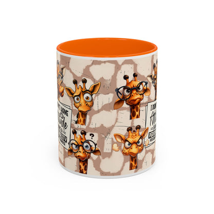 Giraffe 'I Don't Have Attitude' Accent Coffee Mug
