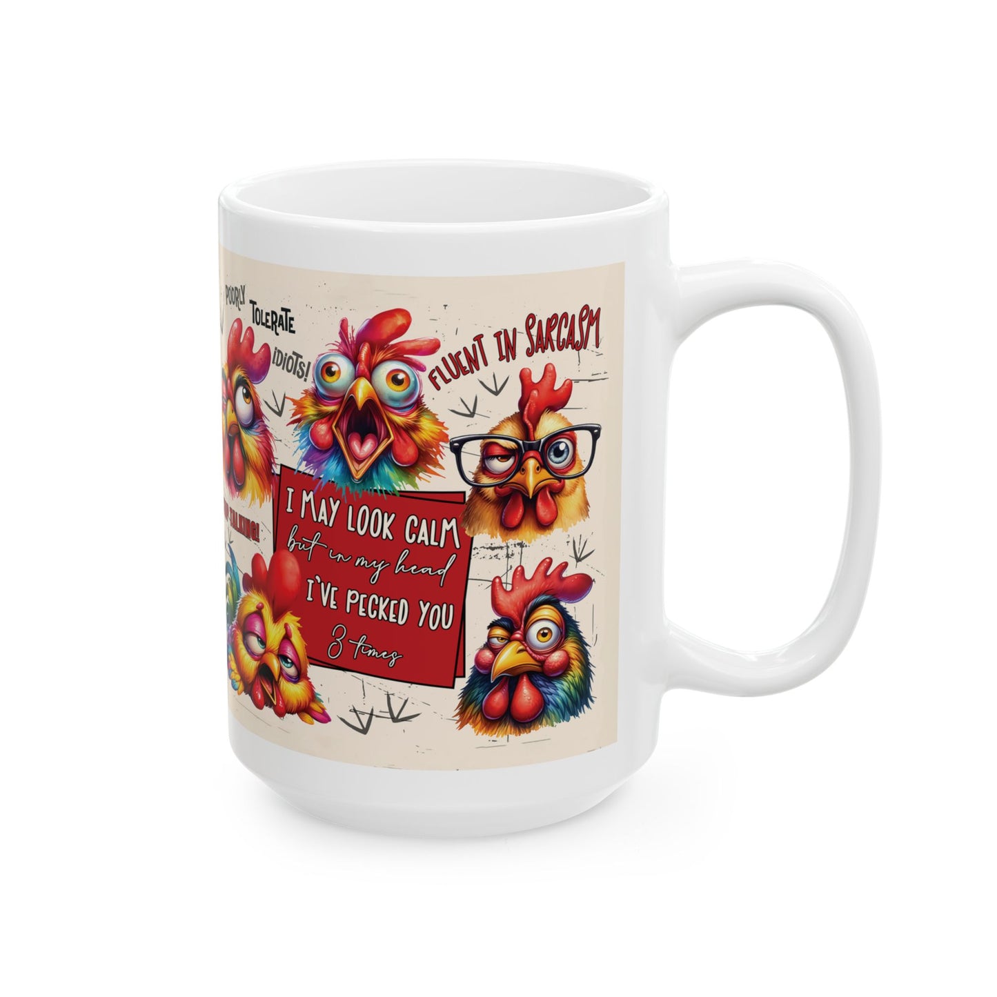 Funny Rooster Mug    (11oz/15oz)