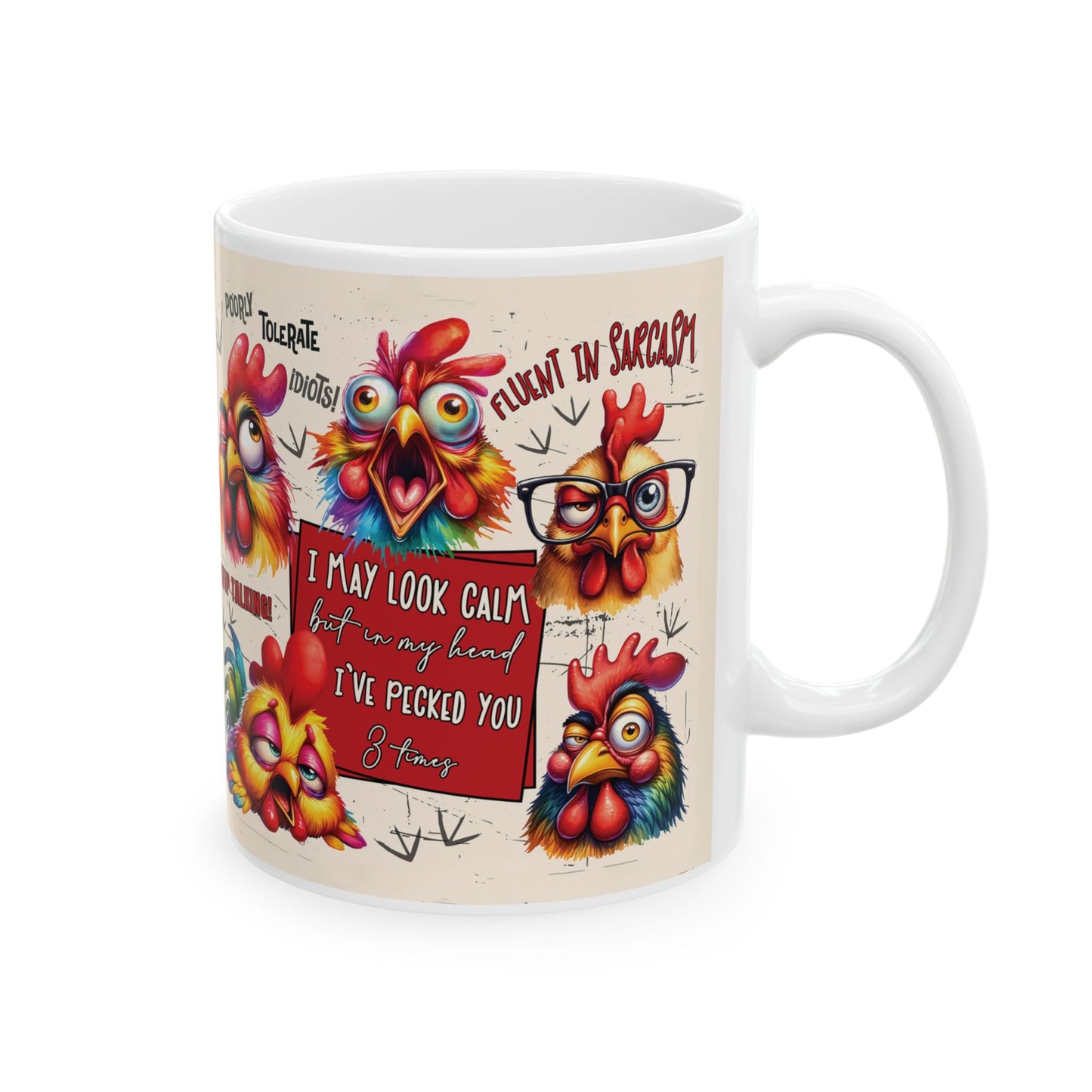 Funny Rooster Mug    (11oz/15oz)