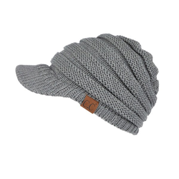 CC Brimmed Bun Beanie