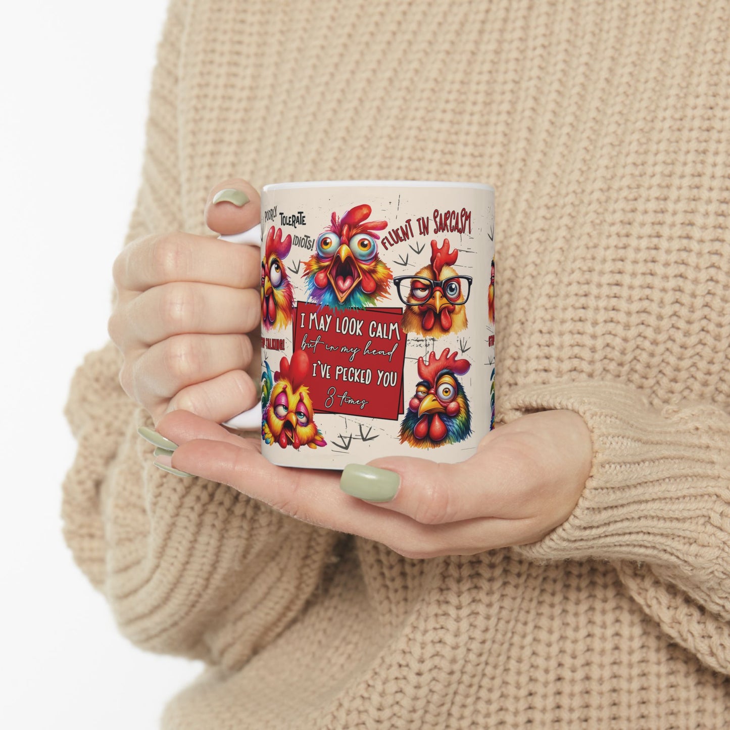 Funny Rooster Mug    (11oz/15oz)