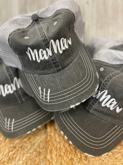 Happy Mama Embroidered Trucker Hat