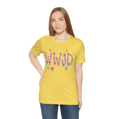 WWJD Rainbow Graphic Tee