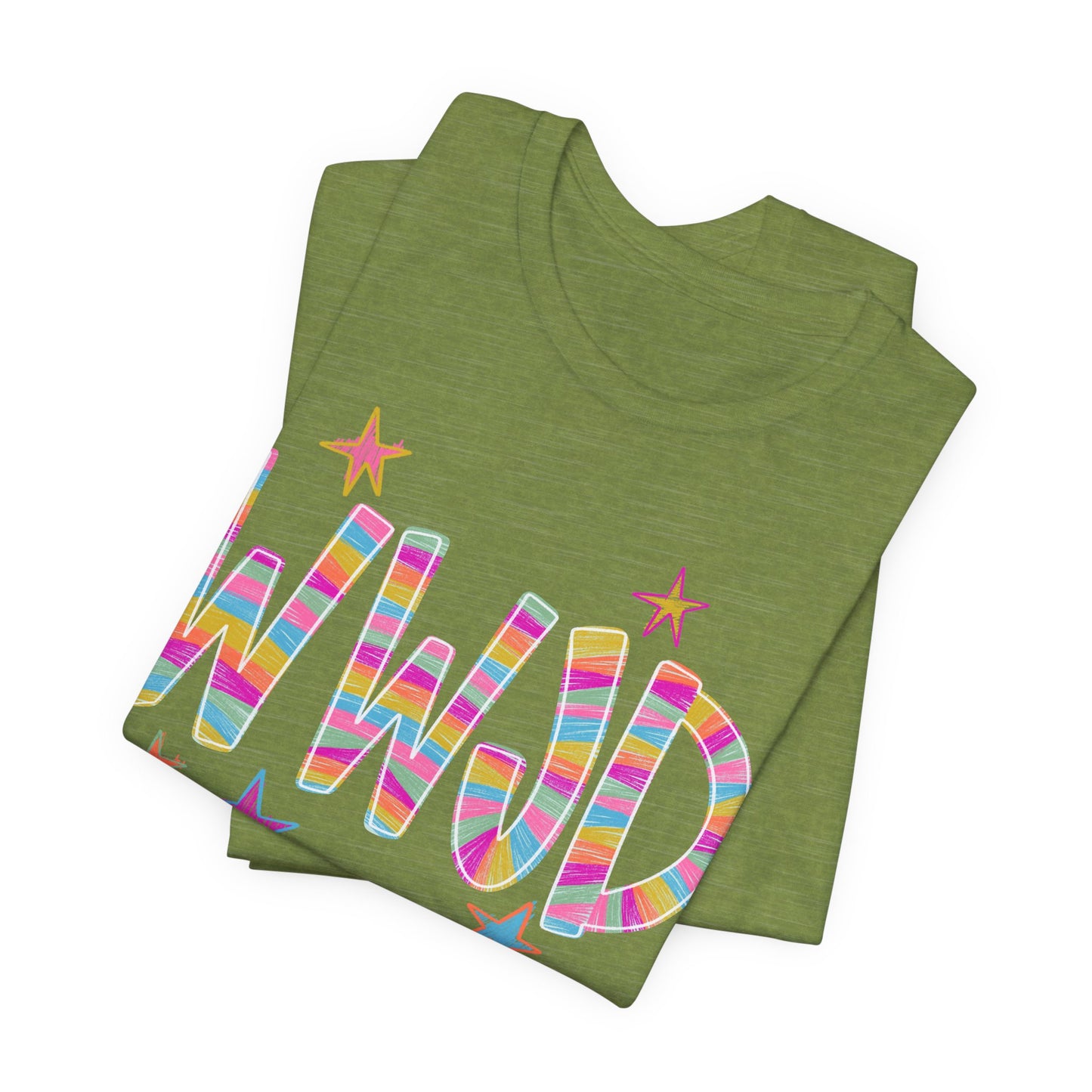 WWJD Rainbow Graphic Tee