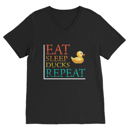 Eat Sleep Ducks Repeat Classic V-Neck T-Shirt