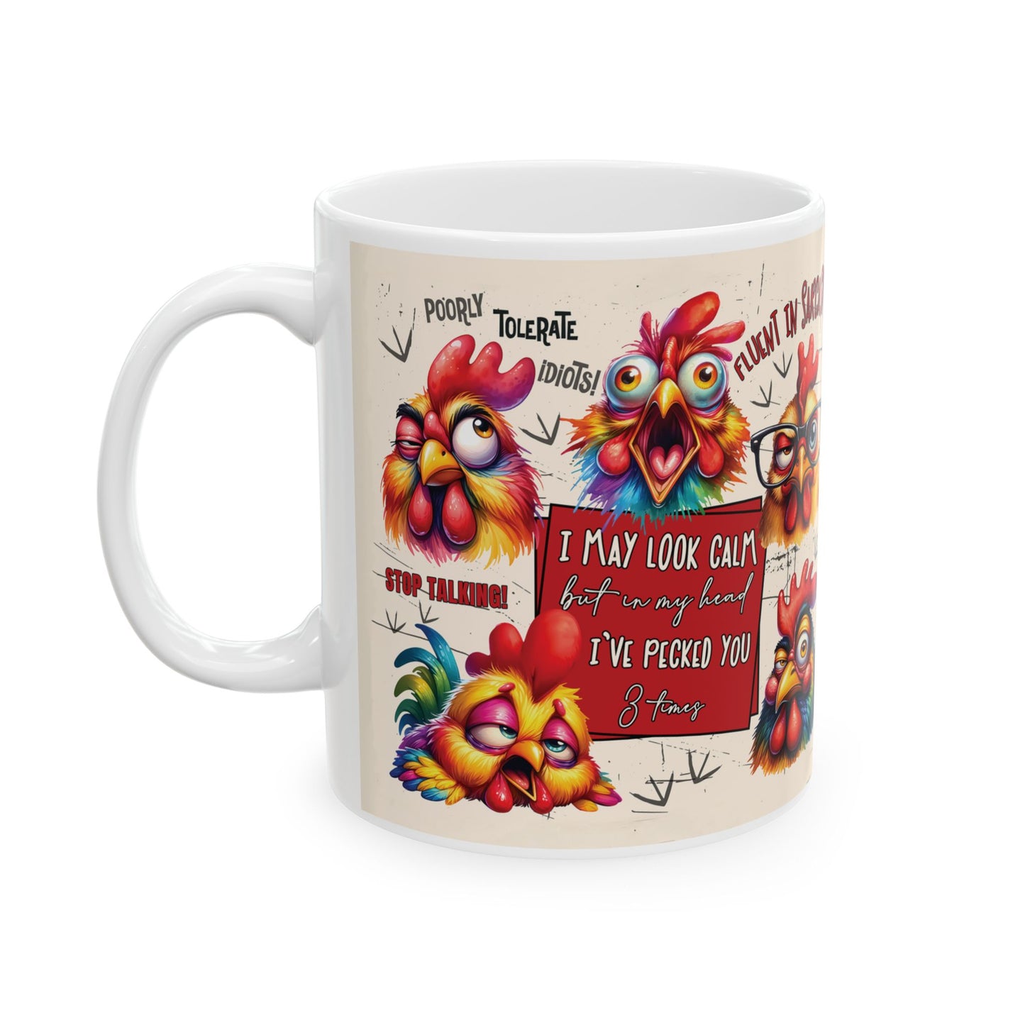 Funny Rooster Mug    (11oz/15oz)