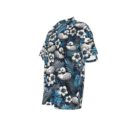 Ocean Breeze Rubber Duck Men's Hawaiian Shirt With Pocket