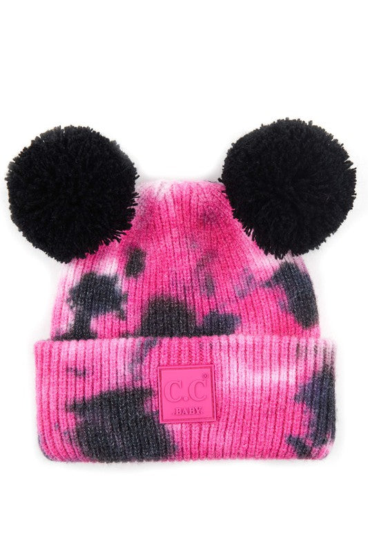 CC Baby Pom Pom Tie-Dye Beanie