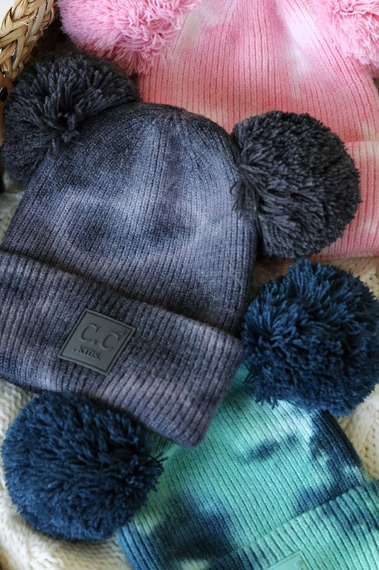 CC Baby Pom Pom Tie-Dye Beanie