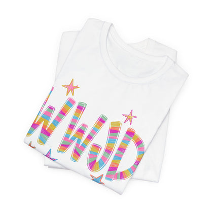 WWJD Rainbow Graphic Tee