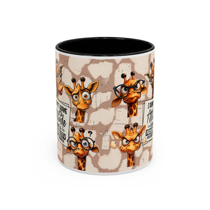 Giraffe 'I Don't Have Attitude' Accent Coffee Mug