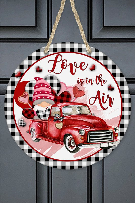 Valentines Day Love is in the Air Door Hanger