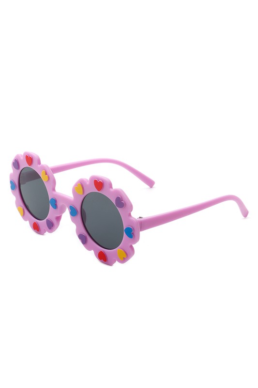 Children's Circle Heart Sunglasses