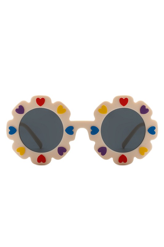 Children's Circle Heart Sunglasses