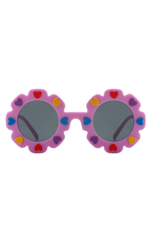 Children's Circle Heart Sunglasses