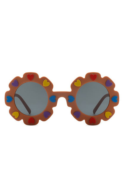 Children's Circle Heart Sunglasses