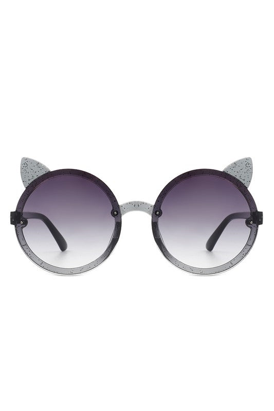 Kids Glitter Cat Ear Sunglasses