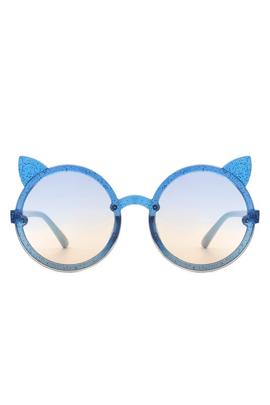 Kids Glitter Cat Ear Sunglasses