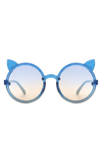 Kids Glitter Cat Ear Sunglasses