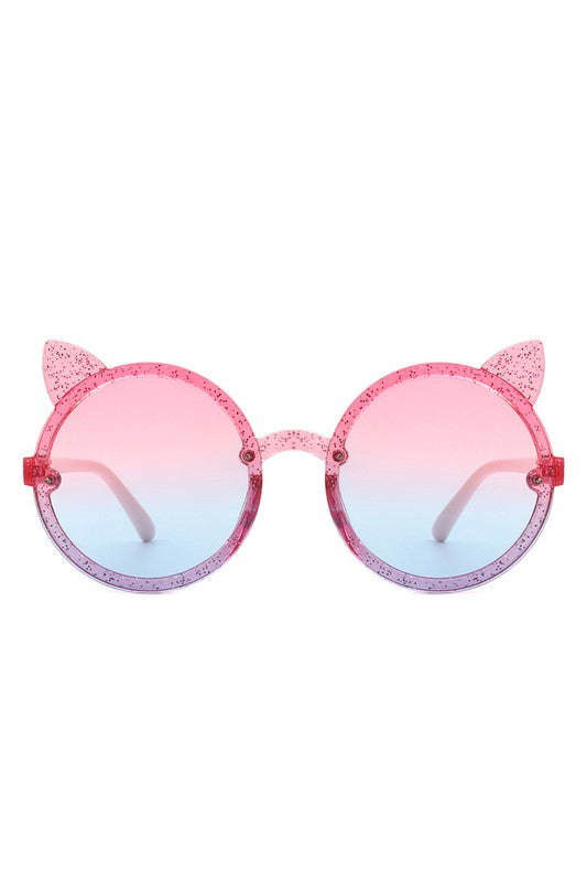 Kids Glitter Cat Ear Sunglasses