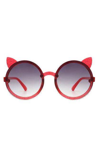 Kids Glitter Cat Ear Sunglasses