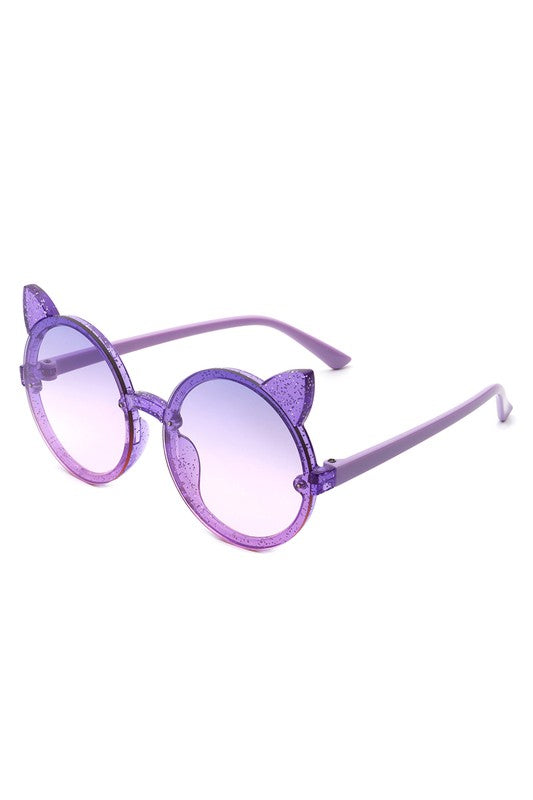 Kids Glitter Cat Ear Sunglasses