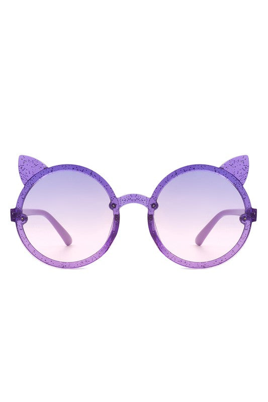 Kids Glitter Cat Ear Sunglasses