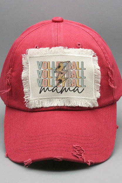 Fall Hat Volleyball Mama Sunflower Bolt Hat