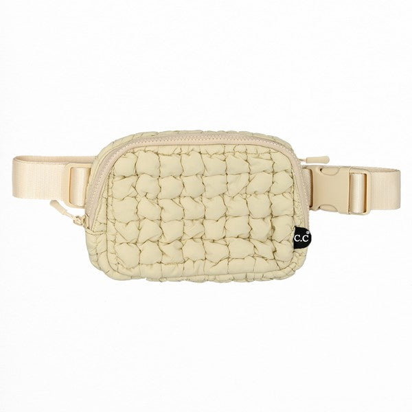 CC Quilted Puffer Belt Fanny Bag