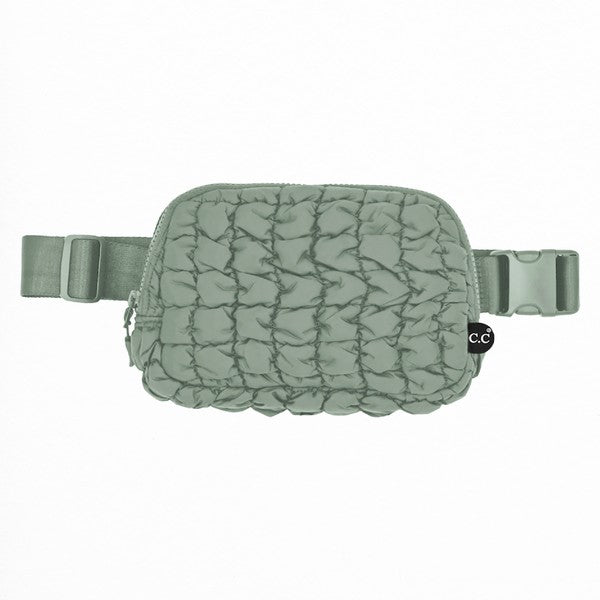 CC Quilted Puffer Belt Fanny Bag