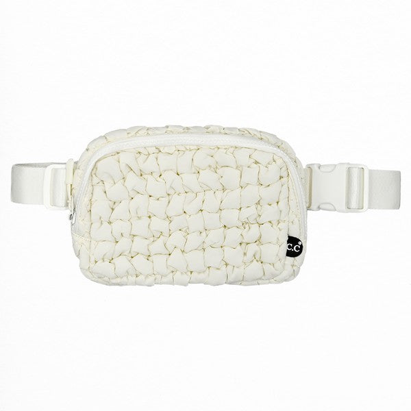 CC Quilted Puffer Belt Fanny Bag