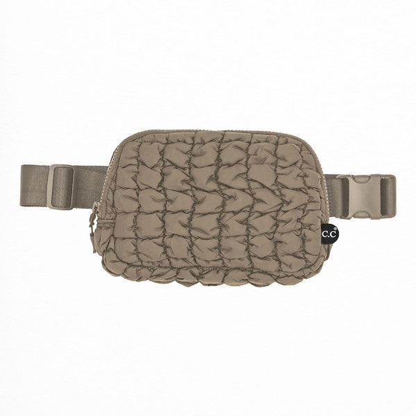 CC Quilted Puffer Belt Fanny Bag