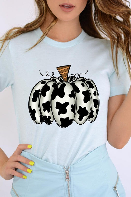 Cow Print Pumpkin Tee