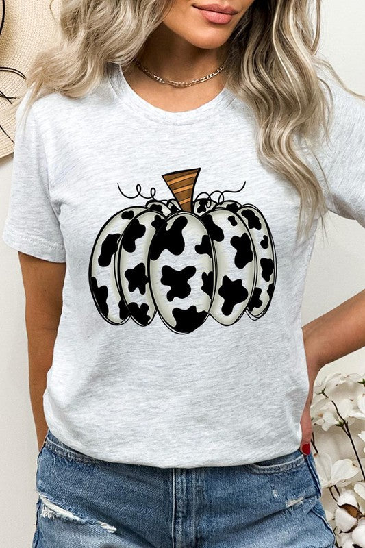 Cow Print Pumpkin Tee