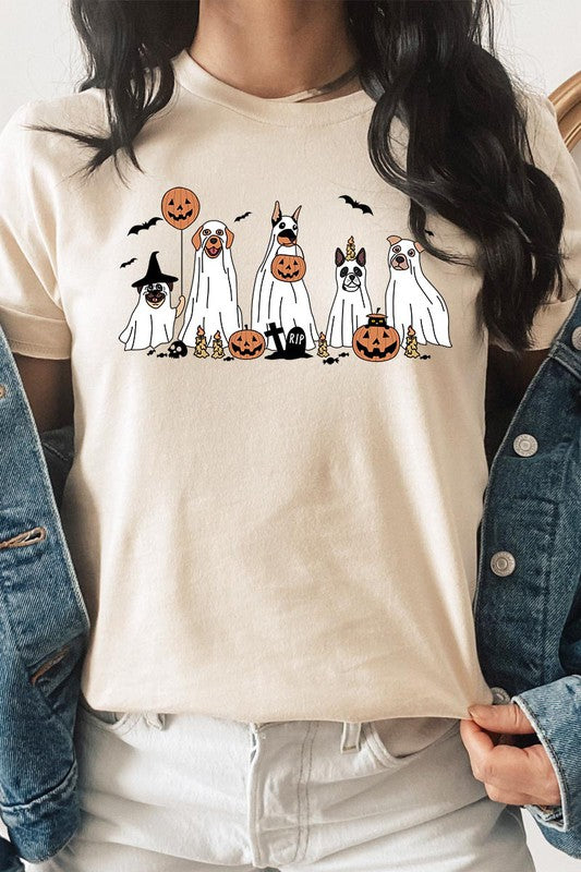 Halloween Dog Ghosts Tee