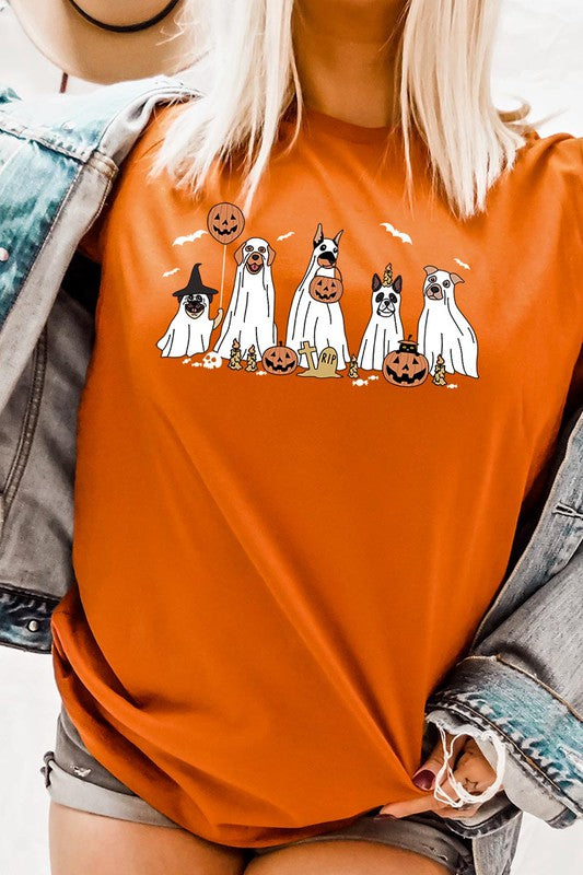 Halloween Dog Ghosts Tee