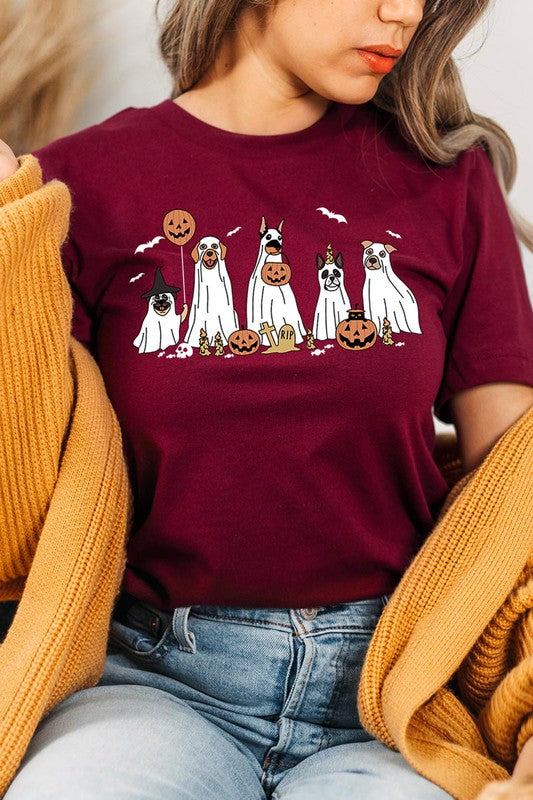 Halloween Dog Ghosts Tee