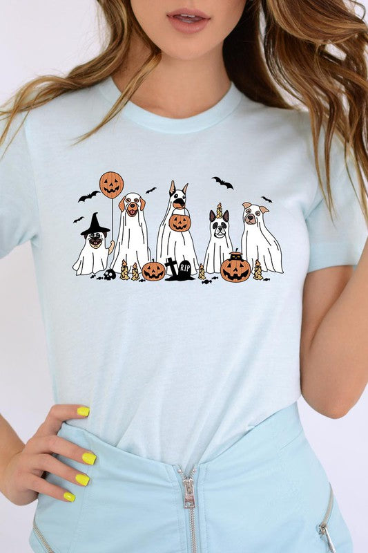 Halloween Dog Ghosts Tee