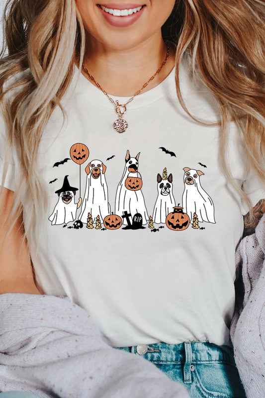 Halloween Dog Ghosts Tee