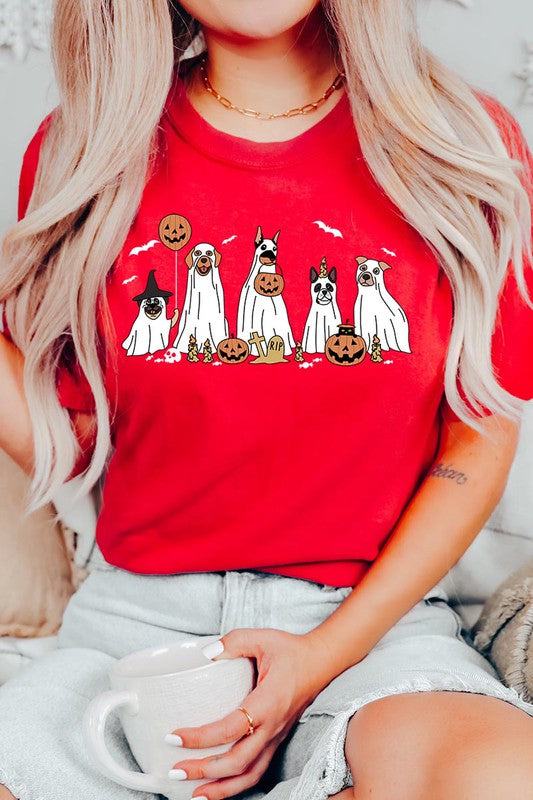 Halloween Dog Ghosts Tee