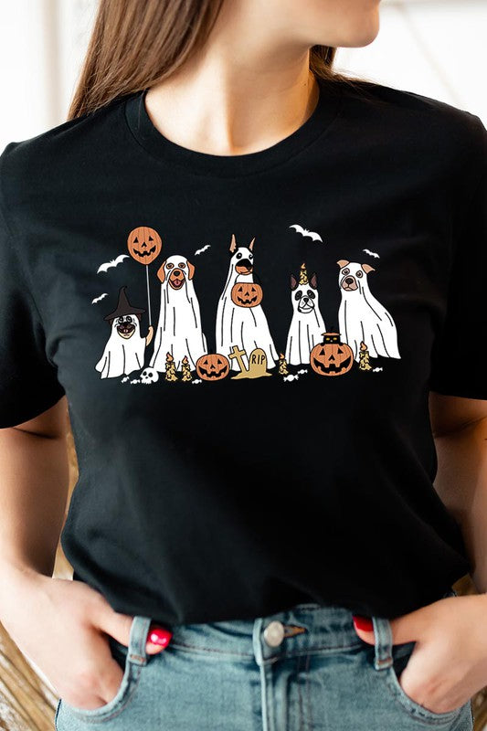 Halloween Dog Ghosts Tee