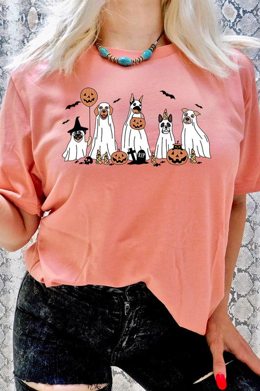 Halloween Dog Ghosts Tee