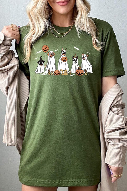 Halloween Dog Ghosts Tee